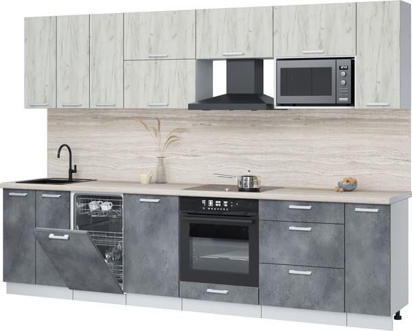 Кухонный гарнитур Интерлиния Мила Лайт 3.0-ПМ4  - фото