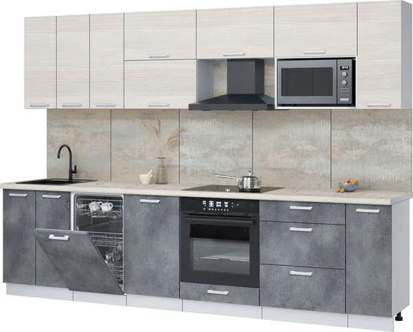 Кухонный гарнитур Интерлиния Мила Лайт 3.0-ПМ4  - фото