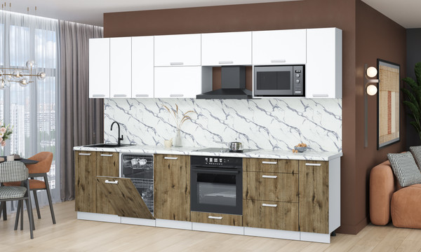 Кухонный гарнитур Интерлиния Мила Лайт 3.0-ПМ4 