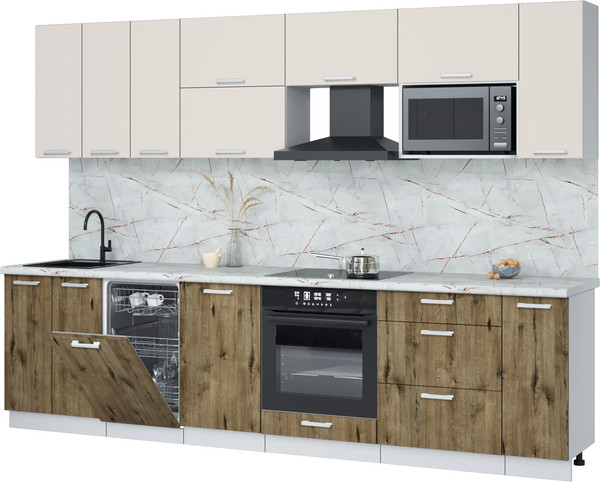 Кухонный гарнитур Интерлиния Мила Лайт 3.0-ПМ4  - фото