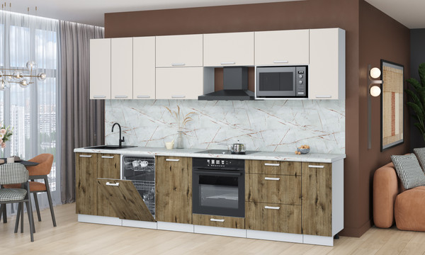 Кухонный гарнитур Интерлиния Мила Лайт 3.0-ПМ4 