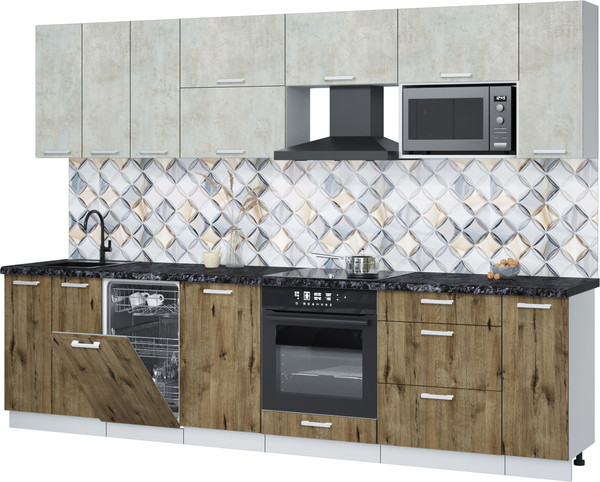 Кухонный гарнитур Интерлиния Мила Лайт 3.0-ПМ4  - фото