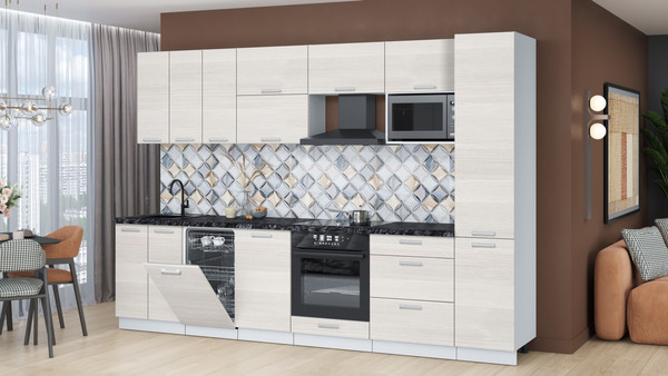 Кухонный гарнитур Интерлиния Мила Лайт 3.1-ПМ4 