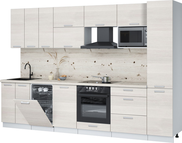 Кухонный гарнитур Интерлиния Мила Лайт 3.1-ПМ4  - фото