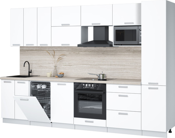 Кухонный гарнитур Интерлиния Мила Лайт 3.1-ПМ4  - фото