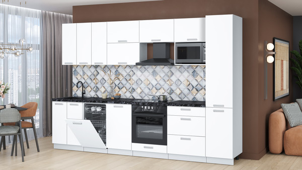 Кухонный гарнитур Интерлиния Мила Лайт 3.1-ПМ4 