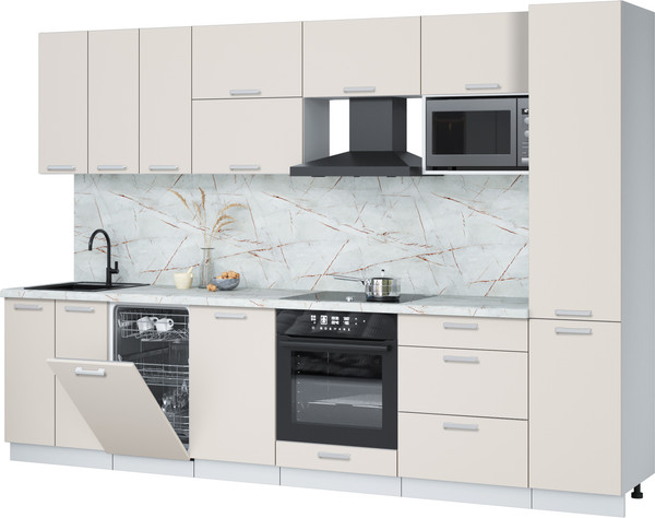 Кухонный гарнитур Интерлиния Мила Лайт 3.1-ПМ4  - фото