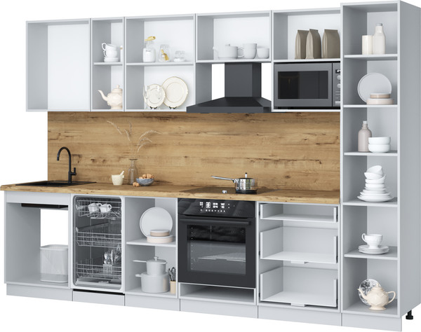 Кухонный гарнитур Интерлиния Мила Лайт 3.1-ПМ4 