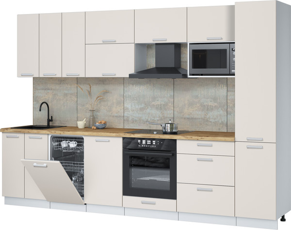 Кухонный гарнитур Интерлиния Мила Лайт 3.1-ПМ4  - фото