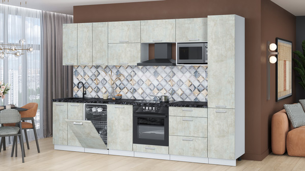 Кухонный гарнитур Интерлиния Мила Лайт 3.1-ПМ4 