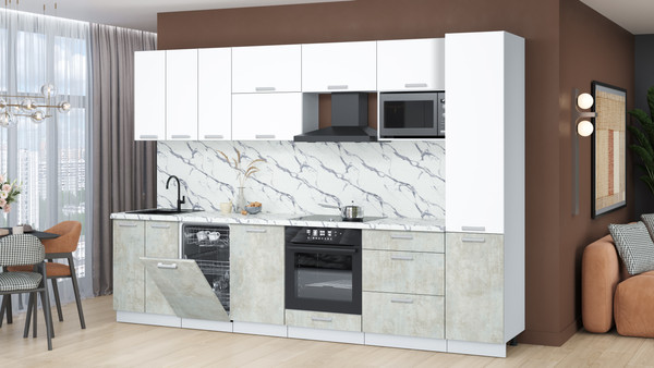 Кухонный гарнитур Интерлиния Мила Лайт 3.1-ПМ4 