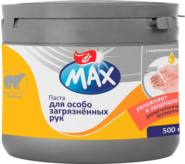 Очиститель для рук Dr. Max Паста с вазелиновым маслом - фото