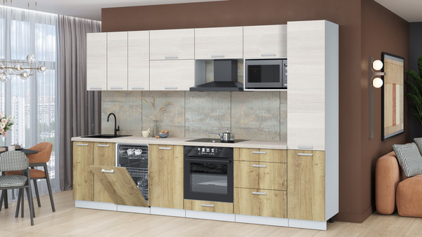 Кухонный гарнитур Интерлиния Мила Лайт 3.1-ПМ4 