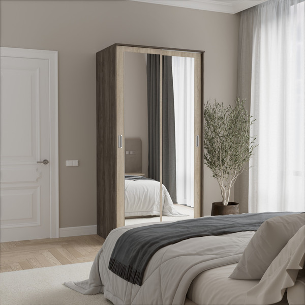 Шкаф-купе Кортекс-мебель Лагуна ШК01-02