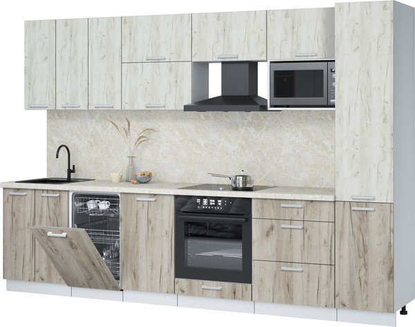 Кухонный гарнитур Интерлиния Мила Лайт 3.1-ПМ4  - фото
