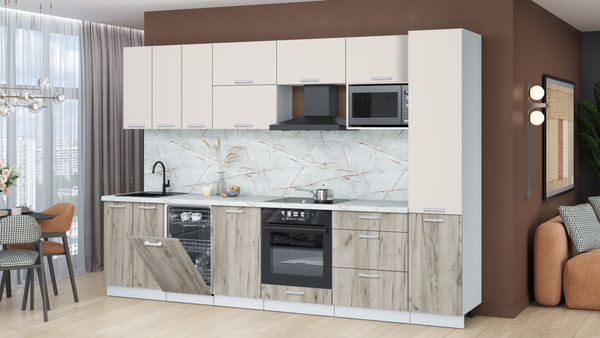 Кухонный гарнитур Интерлиния Мила Лайт 3.1-ПМ4 