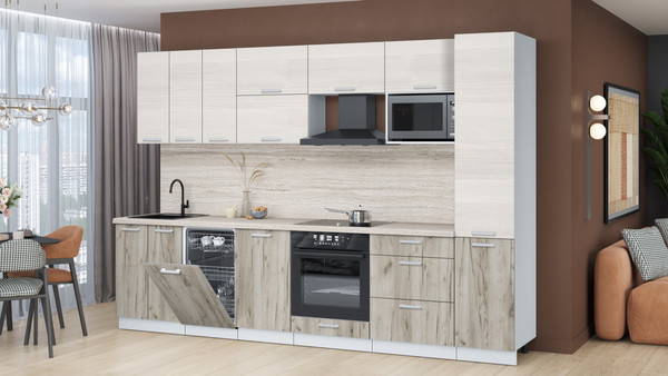 Кухонный гарнитур Интерлиния Мила Лайт 3.1-ПМ4 