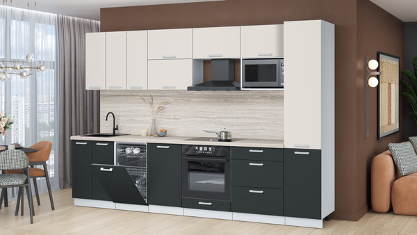 Кухонный гарнитур Интерлиния Мила Лайт 3.1-ПМ4 