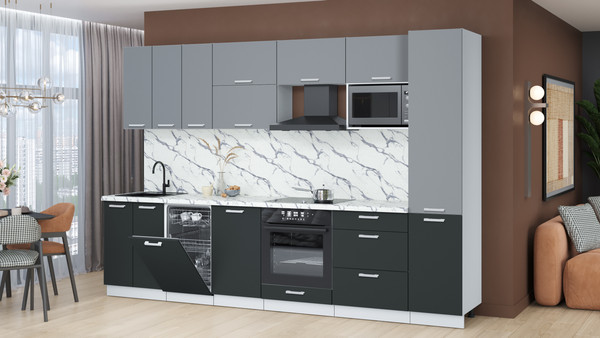 Кухонный гарнитур Интерлиния Мила Лайт 3.1-ПМ4 