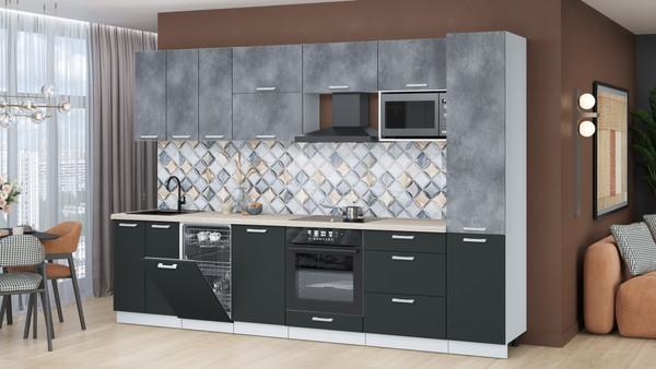 Кухонный гарнитур Интерлиния Мила Лайт 3.1-ПМ4 