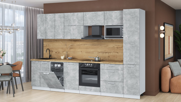 Кухонный гарнитур Интерлиния Мила Лайт 3.1-ПМ4 