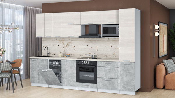 Кухонный гарнитур Интерлиния Мила Лайт 3.1-ПМ4 