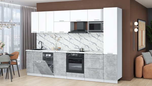 Кухонный гарнитур Интерлиния Мила Лайт 3.1-ПМ4 