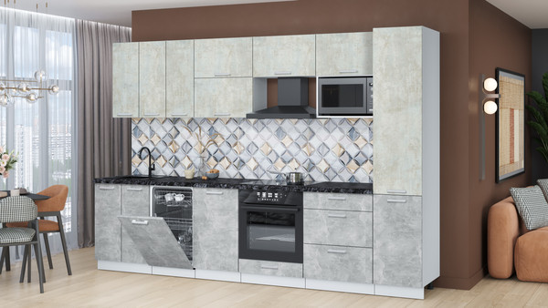 Кухонный гарнитур Интерлиния Мила Лайт 3.1-ПМ4 