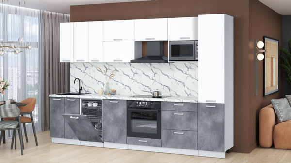 Кухонный гарнитур Интерлиния Мила Лайт 3.1-ПМ4 