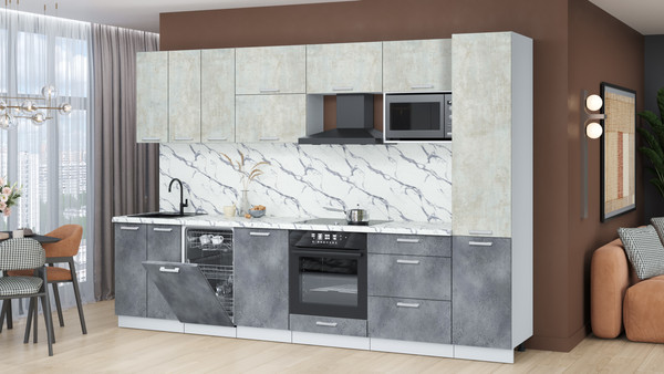 Кухонный гарнитур Интерлиния Мила Лайт 3.1-ПМ4 