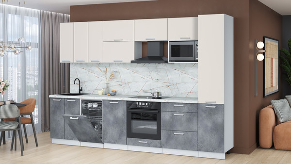 Кухонный гарнитур Интерлиния Мила Лайт 3.1-ПМ4 