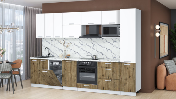 Кухонный гарнитур Интерлиния Мила Лайт 3.1-ПМ4 