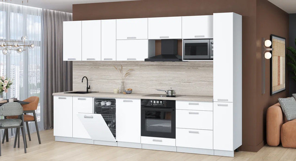 Кухонный гарнитур Интерлиния Мила Лайт 3.2-ПМ4 