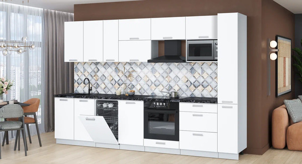 Кухонный гарнитур Интерлиния Мила Лайт 3.2-ПМ4 