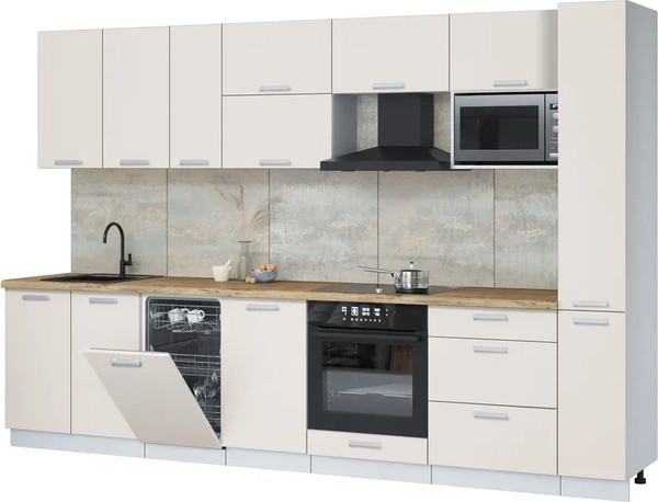 Кухонный гарнитур Интерлиния Мила Лайт 3.2-ПМ4  - фото