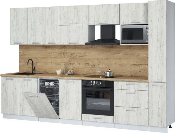 Кухонный гарнитур Интерлиния Мила Лайт 3.2-ПМ4 