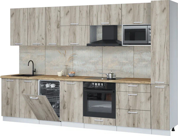 Кухонный гарнитур Интерлиния Мила Лайт 3.2-ПМ4  - фото