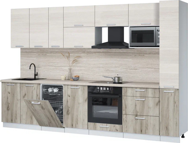 Кухонный гарнитур Интерлиния Мила Лайт 3.2-ПМ4  - фото