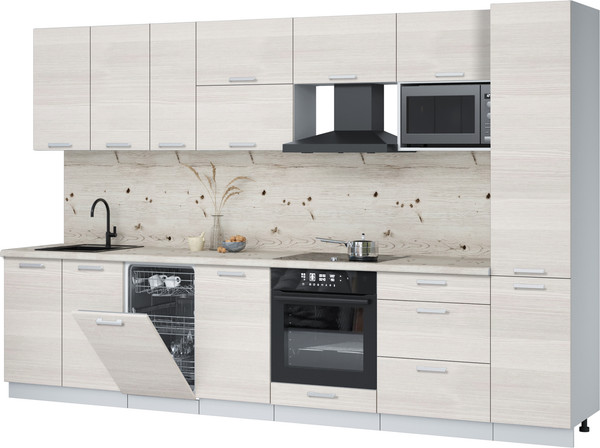 Кухонный гарнитур Интерлиния Мила Лайт 3.3-ПМ4  - фото