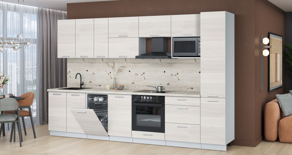 Кухонный гарнитур Интерлиния Мила Лайт 3.3-ПМ4 