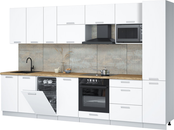 Кухонный гарнитур Интерлиния Мила Лайт 3.3-ПМ4  - фото