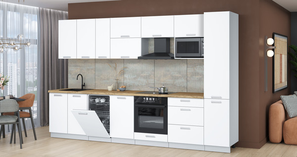 Кухонный гарнитур Интерлиния Мила Лайт 3.3-ПМ4 