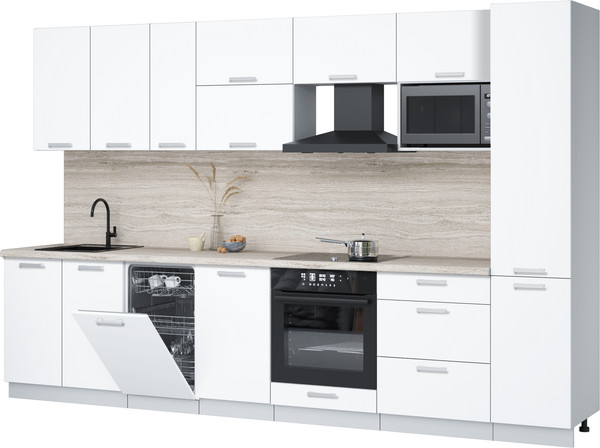 Кухонный гарнитур Интерлиния Мила Лайт 3.3-ПМ4  - фото