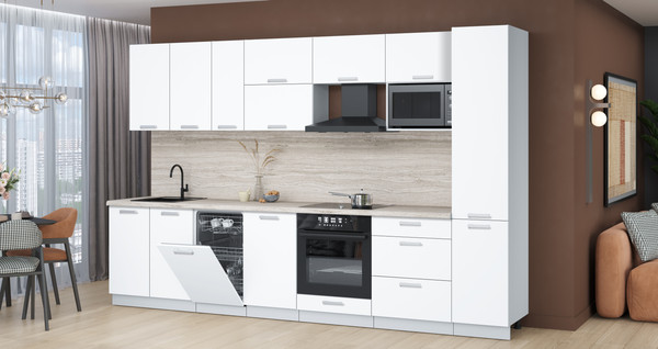 Кухонный гарнитур Интерлиния Мила Лайт 3.3-ПМ4 