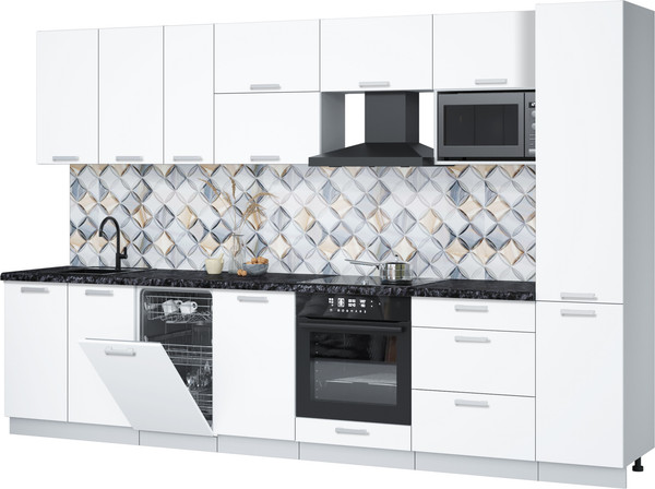 Кухонный гарнитур Интерлиния Мила Лайт 3.3-ПМ4  - фото