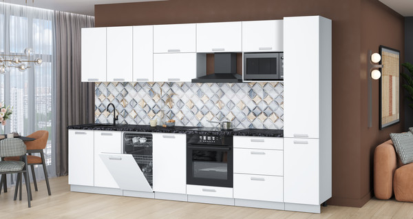 Кухонный гарнитур Интерлиния Мила Лайт 3.3-ПМ4 