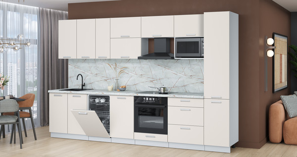 Кухонный гарнитур Интерлиния Мила Лайт 3.3-ПМ4 