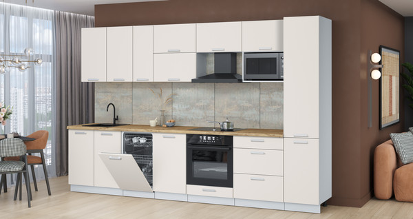 Кухонный гарнитур Интерлиния Мила Лайт 3.3-ПМ4 