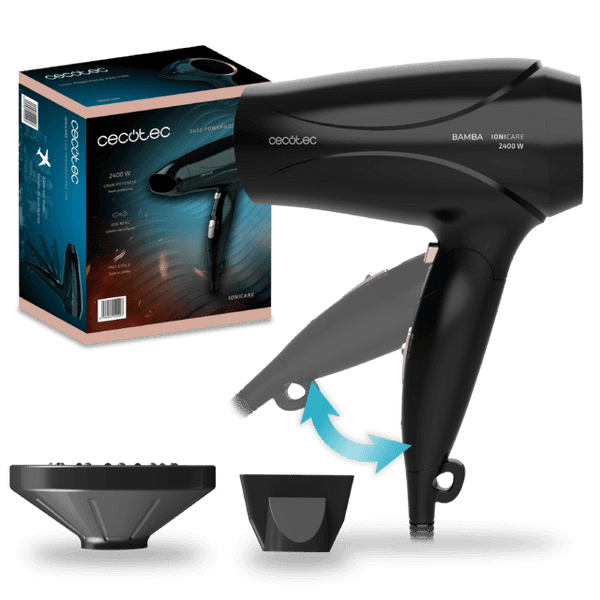 Компактный фен Cecotec IoniCare 5450 Power&Go Pro Fire / 4209