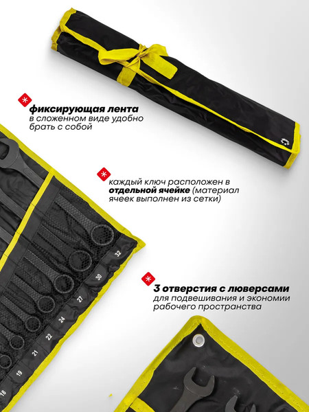 Набор ключей WMC Tools WMC-5261DP+1 Black / 63596